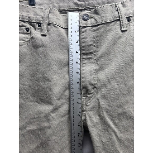 Levi’s 513 Slim Straight Mens 38x30 Khaki Tan Jeans Actual 38x29 - Picture 7 of 8